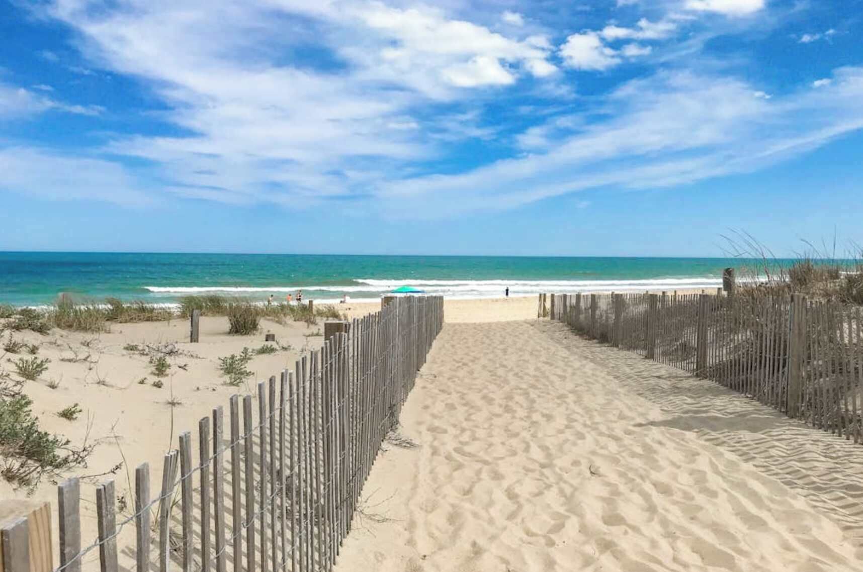 On the beach