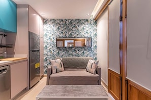 Living area - Zona Colonial Flat · Rooftop Terrace & Cathedral (Santo Domingo)