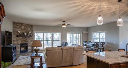 Beautiful lakefront house on Petenwell Lake
162 feet of lake frontage and dock.