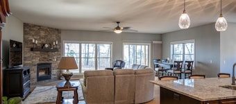 Beautiful lakefront house on Petenwell Lake
162 feet of lake frontage and dock.