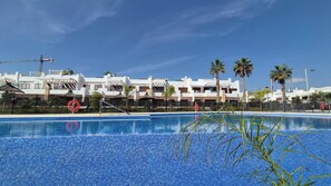 Pool - Spacious Beachfront 3-bedroom apartment with stunning beach and mountain views (San juan de los terreros)