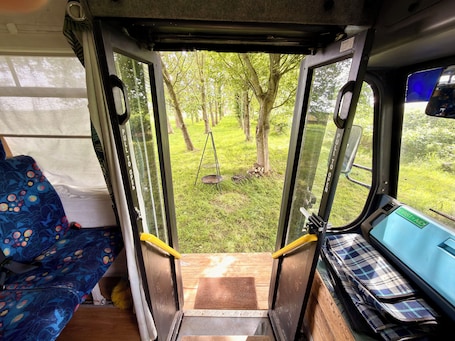 Interior. Glamping Bus