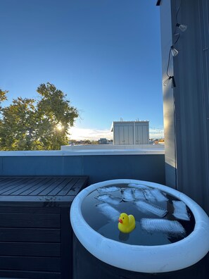Bañera de hidromasaje al aire libre