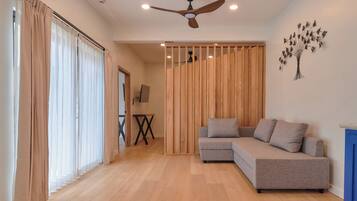 Superior Studio | Living area | 50-inch LED TV with digital channels