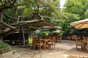 Outdoor dining - Timeless Comfort & Heritage at Aero Club of East Africa, Heart of Wilson Airport (Nairobi)