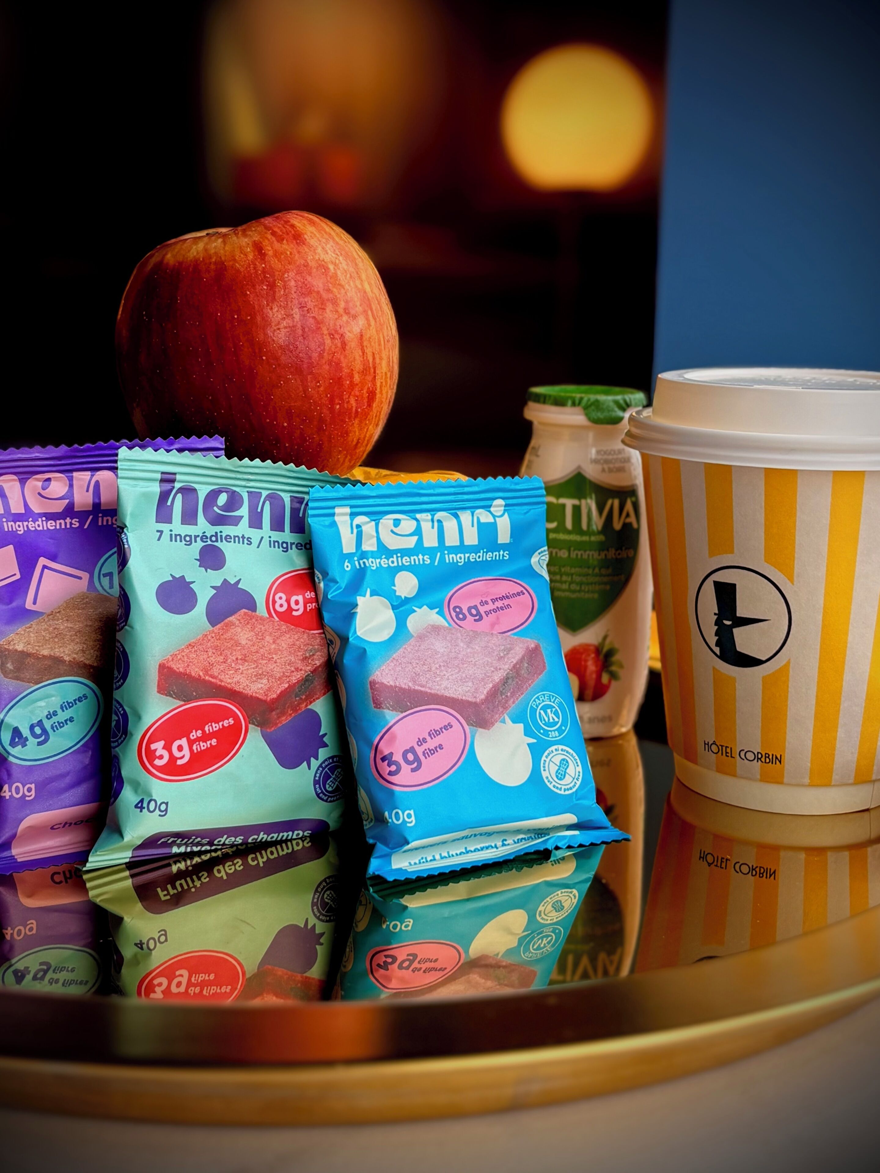 Petit déjeuner à emporter compris tous les jours