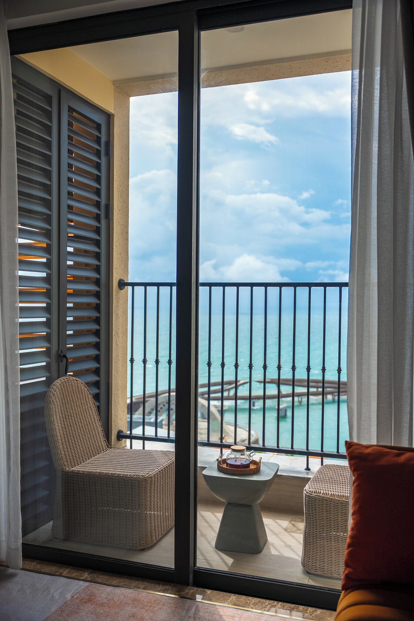 Appart'hôtel Luxe, balcon, vue plage | Intérieur