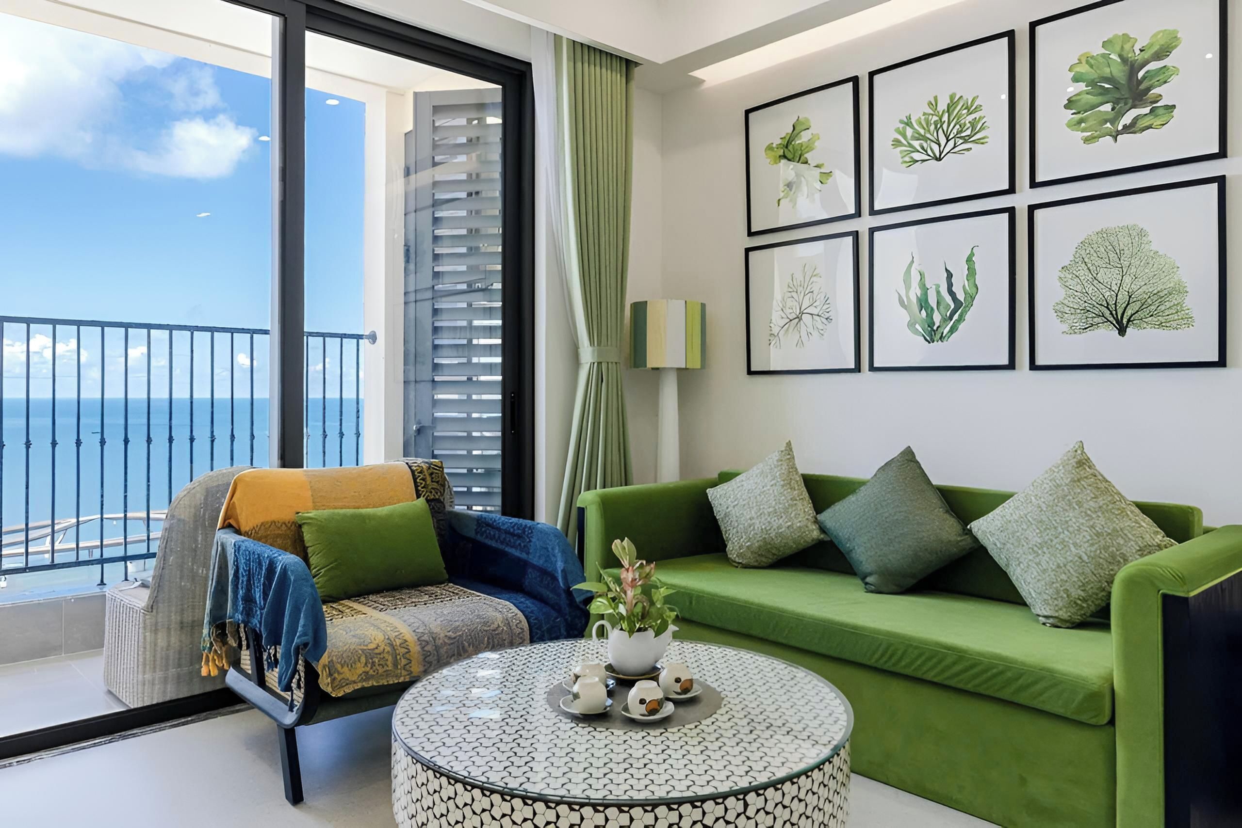 Luxe appartement, balkon, uitzicht op het strand | Woonruimte | Smart-tv