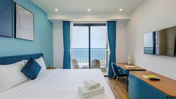 Deluxe Studio, Balcony, Beach View