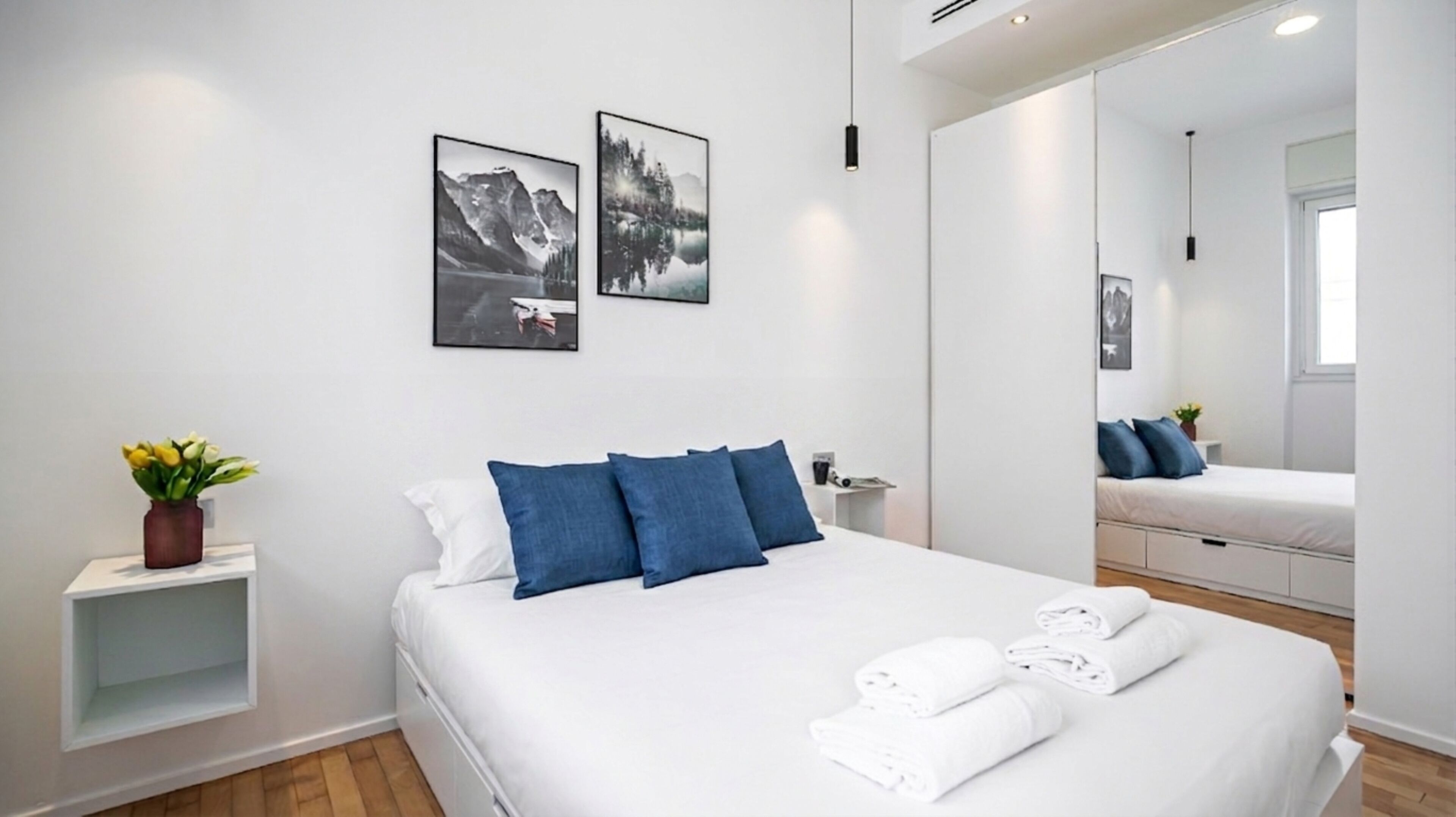 Appartement (1 Bedroom) | 1 chambre, fer et planche à repasser, draps fournis