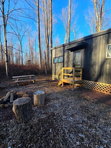 Sycamore: Serene Studio Pod Tiny Home in 300-Acre Woodland near Quakertown Pennsylvania