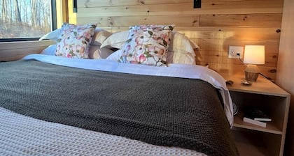 Dogwood: Modern Woodland Studio Pod Tiny Home with Private 300-Acre Forest near Quakertown Pennsylvania