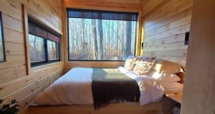 Dogwood: Modern Woodland Studio Pod Tiny Home with Private 300-Acre Forest near Quakertown Pennsylvania