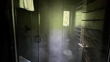 Secadora de cabello, toallas, jabón, shampoo