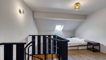 1 bedroom, iron/ironing board, travel crib, free WiFi