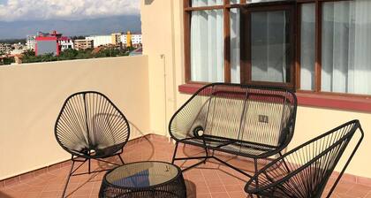 Cozy apartment with panoramic view, spacious and quiet.