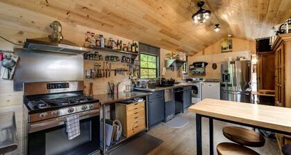 Glamping tent on campground