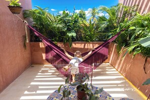 Terrace/patio - Casa Sofia Centro, Spacious family home in Merida, Merida, Mexico (Mérida)