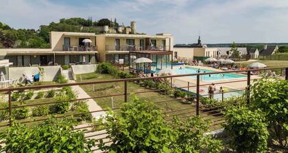 En face aux vignes de la Loire | AccĂšs piscine