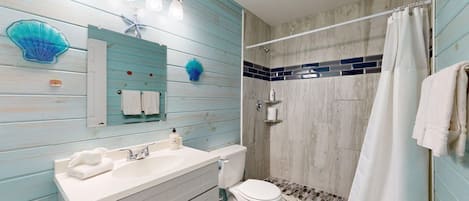 Shower, towels