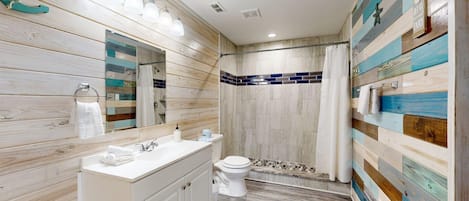 Shower, towels