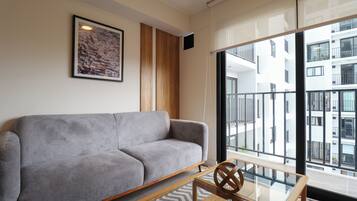 Apartment, Balcony | Living room | 43-inch Smart TV with digital channels