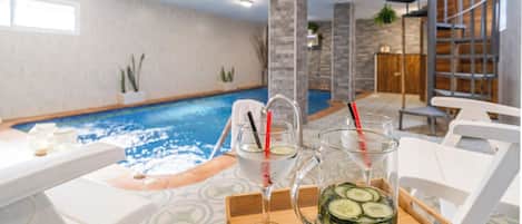 A heated pool