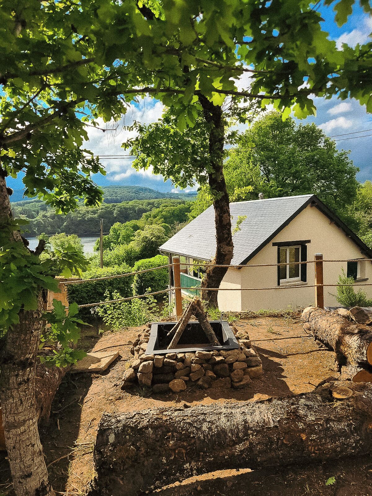 Blick von der Unterkunft