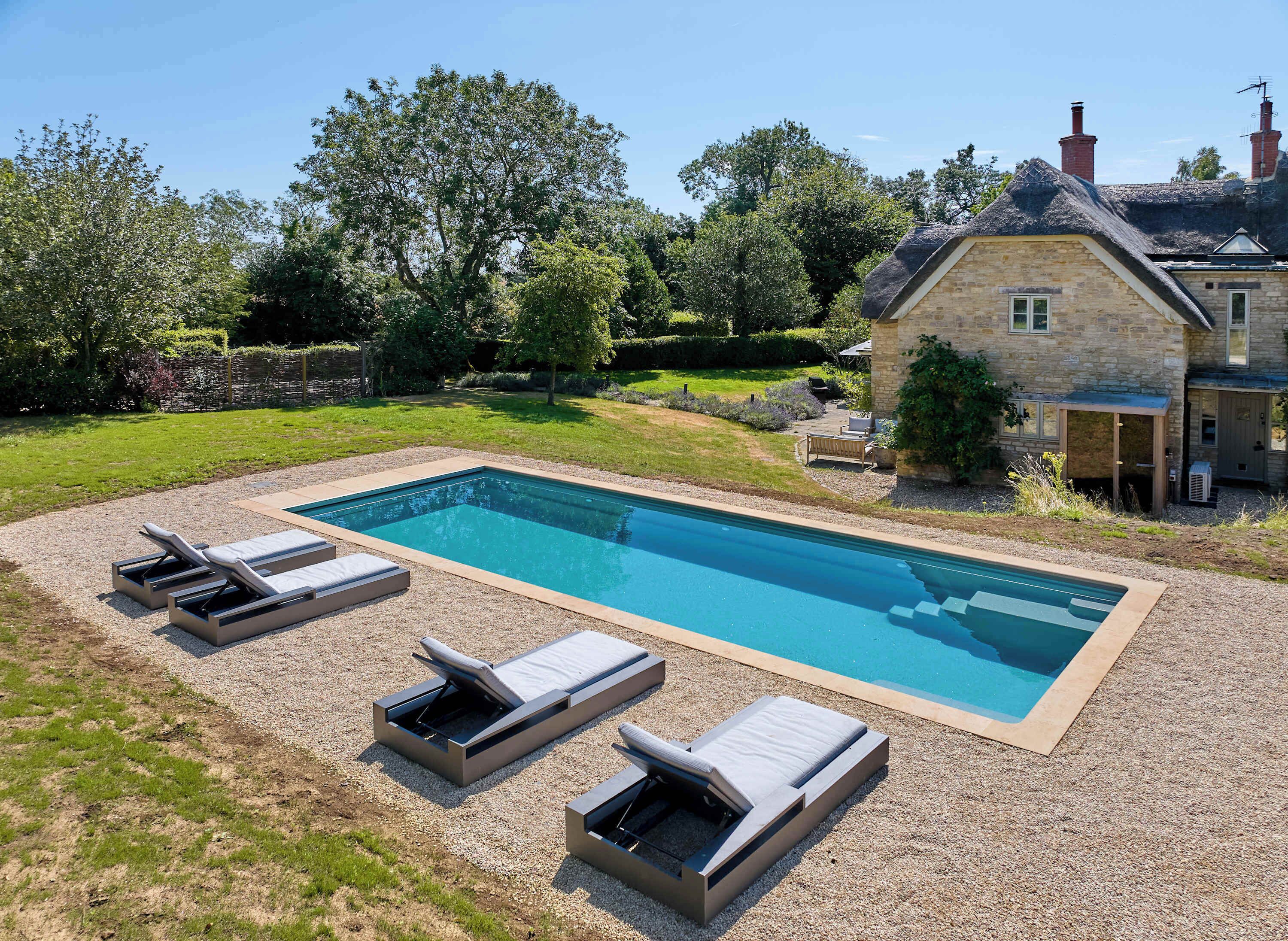 A heated pool