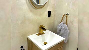 Towels, soap, toilet paper