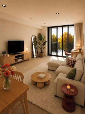 TV - Stylish Sydney·2BR·UNSW, Beach, Parking, Sleeps 6 (Kingsford)