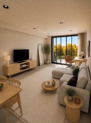 TV - Stylish Sydney·2BR·UNSW, Beach, Parking, Sleeps 6 (Kingsford)