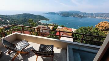 Deluxe-villa - 2 soveværelser - terrasse - havudsigt | Overnatningsstedets område