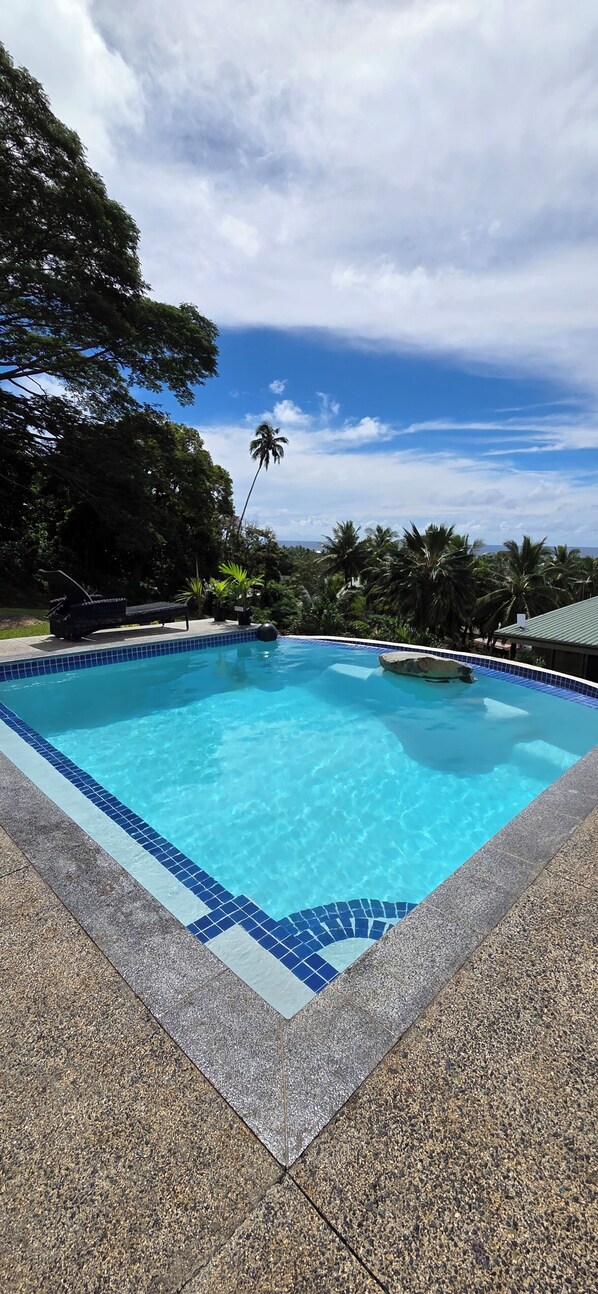 Pool - Rarotonga Holiday Home with Pool & Amazing Views - Ocean Beach Town View (Rarotonga)