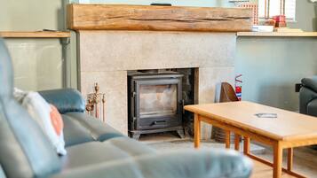 TV, fireplace, stereo