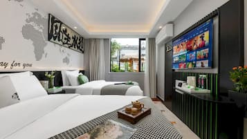 In-room safe, laptop workspace, blackout curtains, free WiFi