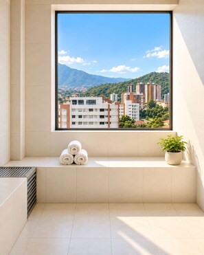 Steam room for up to 5 guests with private full bathroom - Recoleta 3BR Penthouse | Rooftop, Sauna, Jacuzzi (Cochabamba)