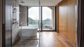 Chambre Double Confort, vue montagne | Salle de bain