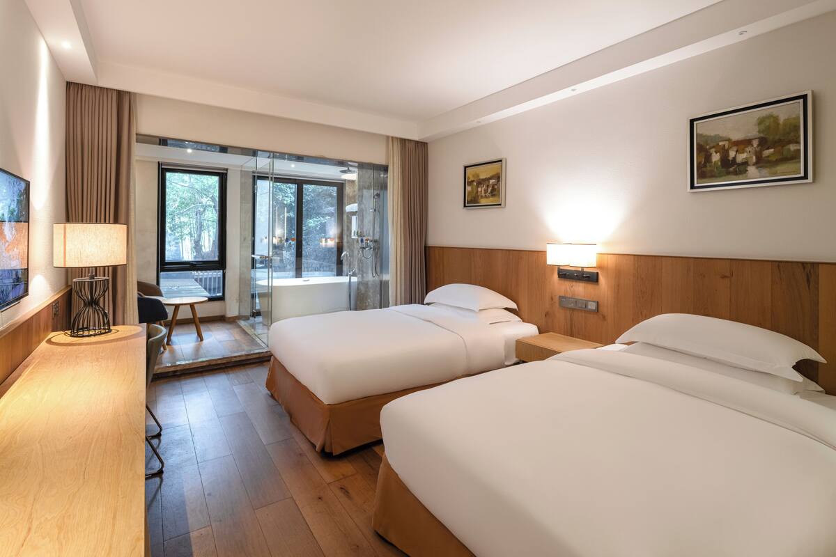 Kamar Twin Klasik, pemandangan bukit | Wi-Fi gratis