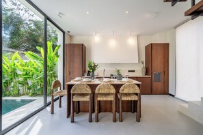 Dining - Lily Villas - Rice Field View Escape (Canggu)