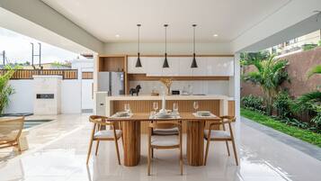 Exclusive Villa, Pool View | Outdoor dining