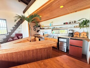 Fridge, cookware/dishes/utensils - Private sauna BBQ available entire building ava / Oshima County Kagoshima (Oshima County)