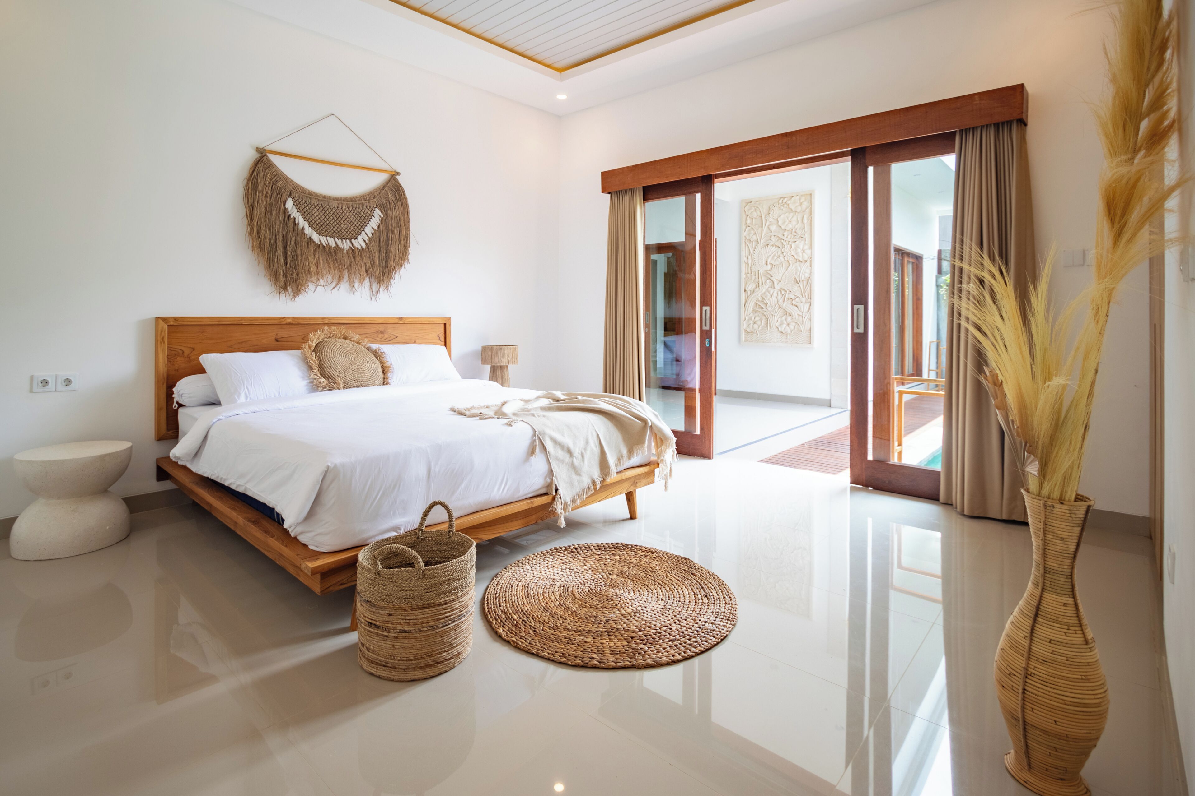 Vila superluxo, vista para a piscina | Roupas de cama de algodão egípcio, roupas de cama premium