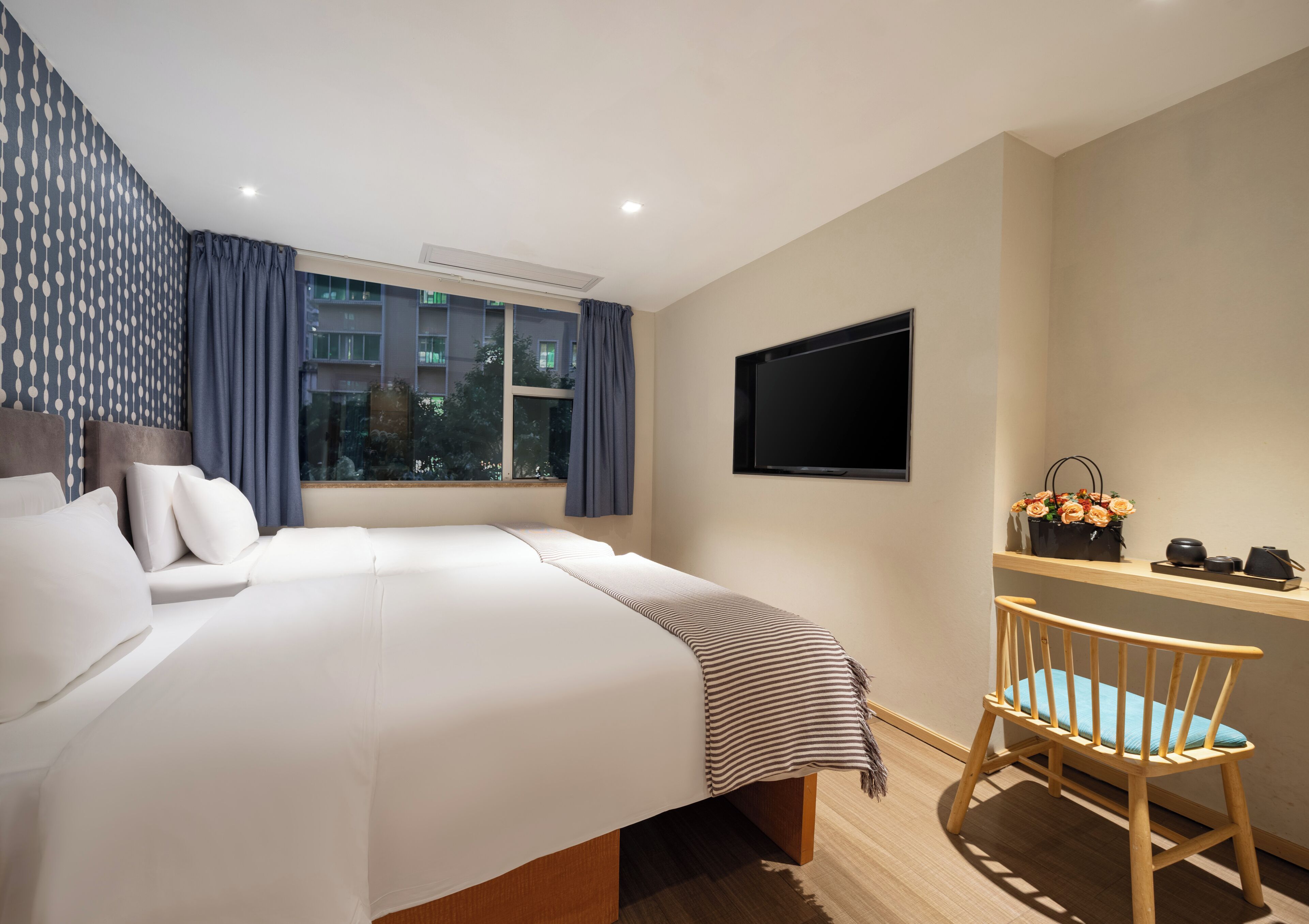 Standard Twin Room, City View | In-room safe, iron/ironing board, free WiFi