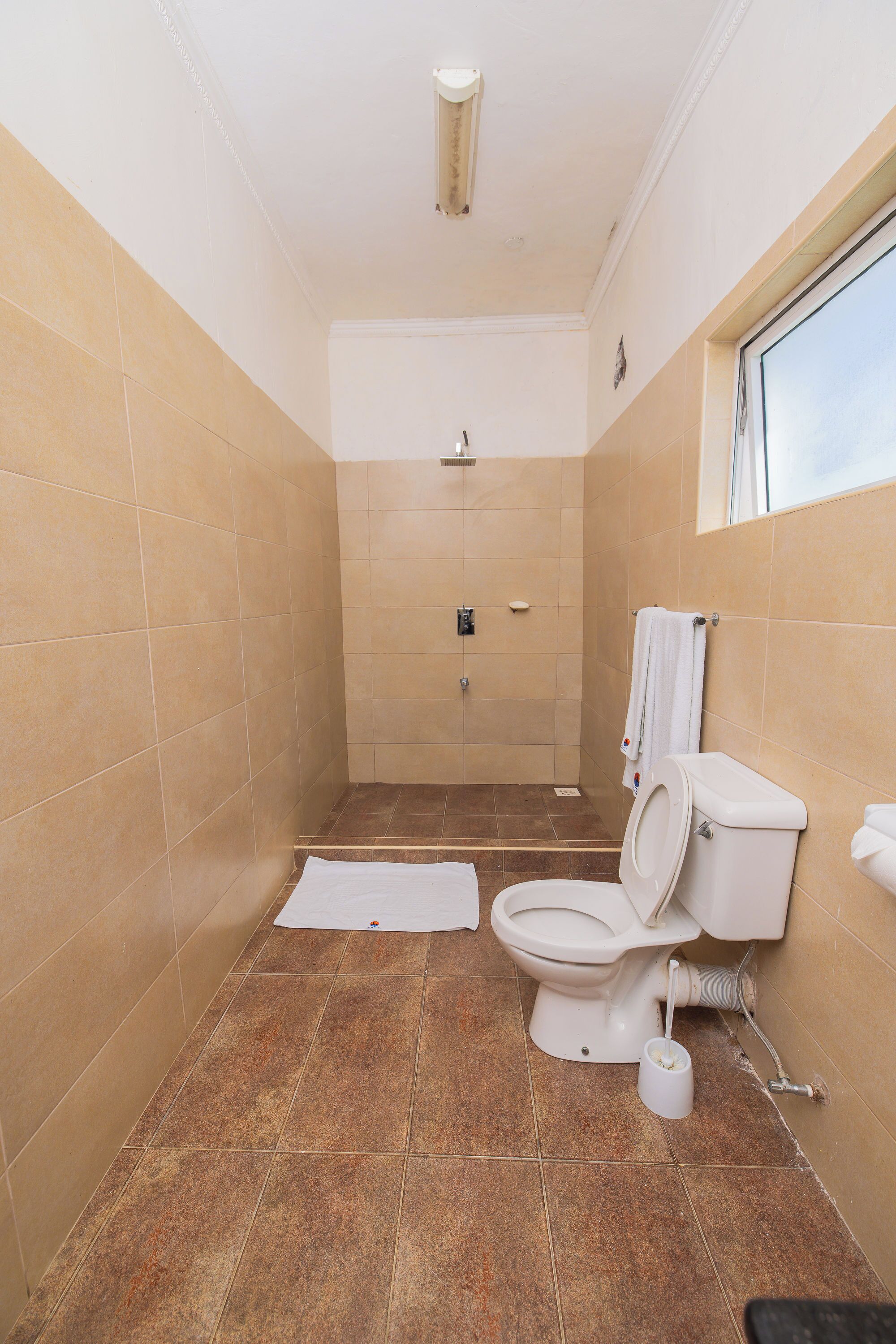 A bathroom with a toilet, bidet, and shower stall.