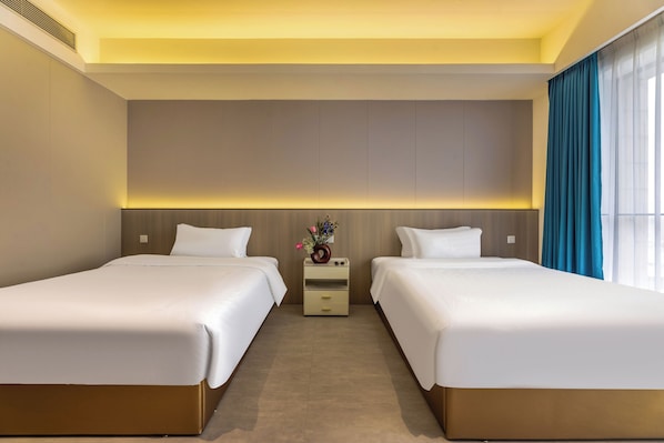 Superior Double Room, Lanai, River View | Desk, laptop workspace, blackout curtains, iron/ironing board