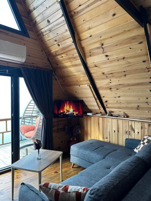 Deluxe Bungalow, Sea View | Living area - Himora Suit Bungalov (Ardeşen)