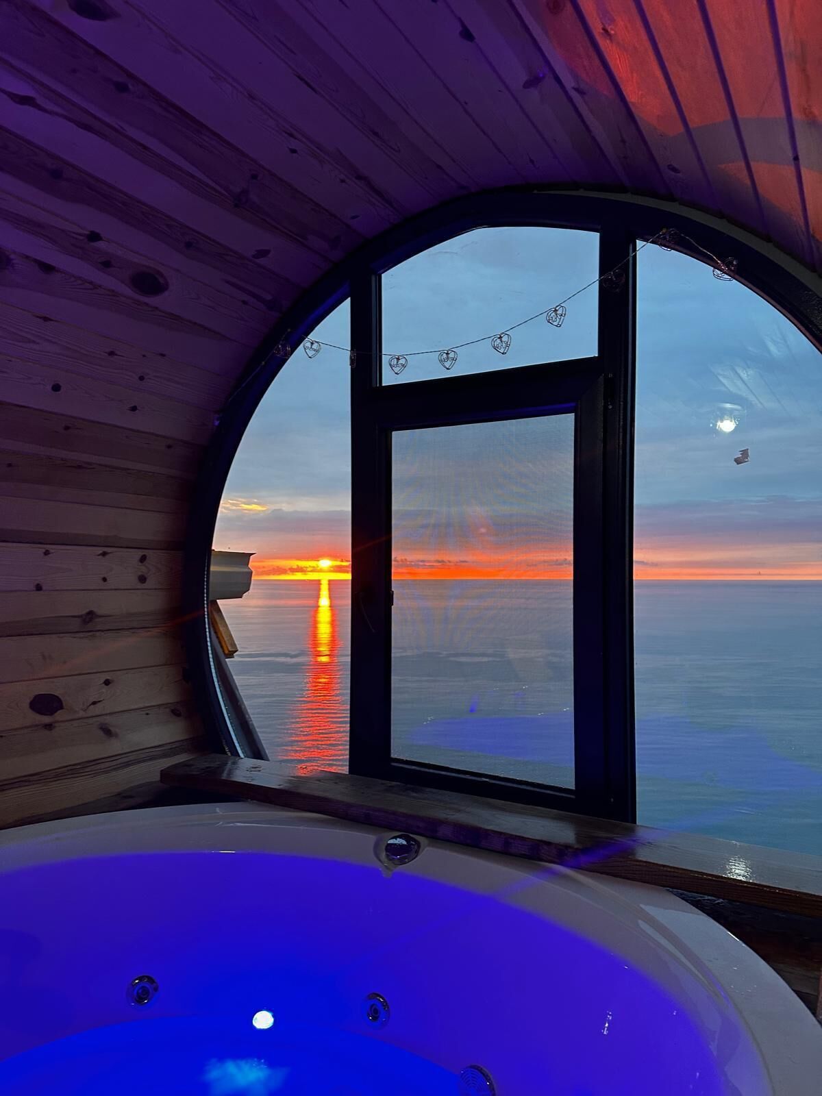 Deluxe bungalow, uitzicht op zee | Interieur