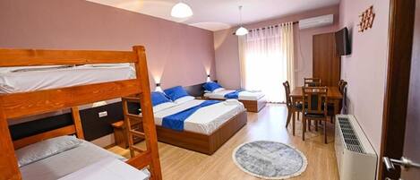 Family Quadruple Room, Balcony | Iron/ironing board, free WiFi