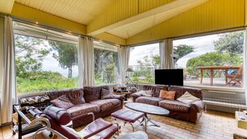 TV, fireplace, stereo